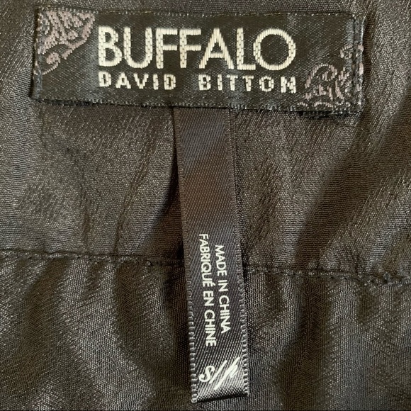 BUFFALO David Bitton Babydoll Tiered Spaghetti Strap Tank Black/Grey Size Small - Picture 9 of 11